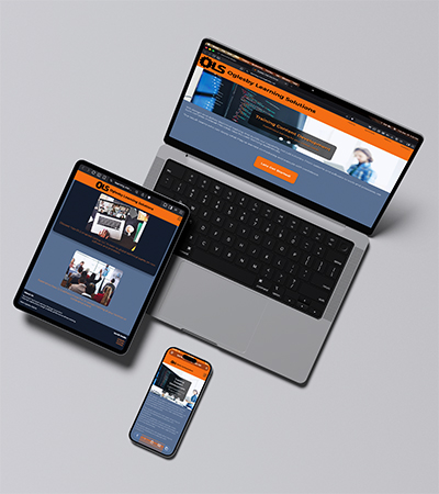 Mobile-first responsive website preview